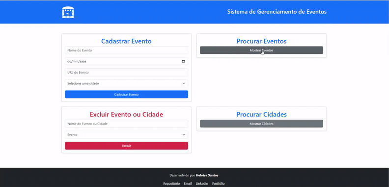 GIF demonstrando o gerenciador de eventos